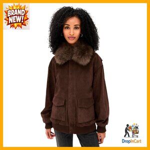 Oversized Suede Jacket Chic Minimal Classic Retro Boxy Fit Long Sleeve